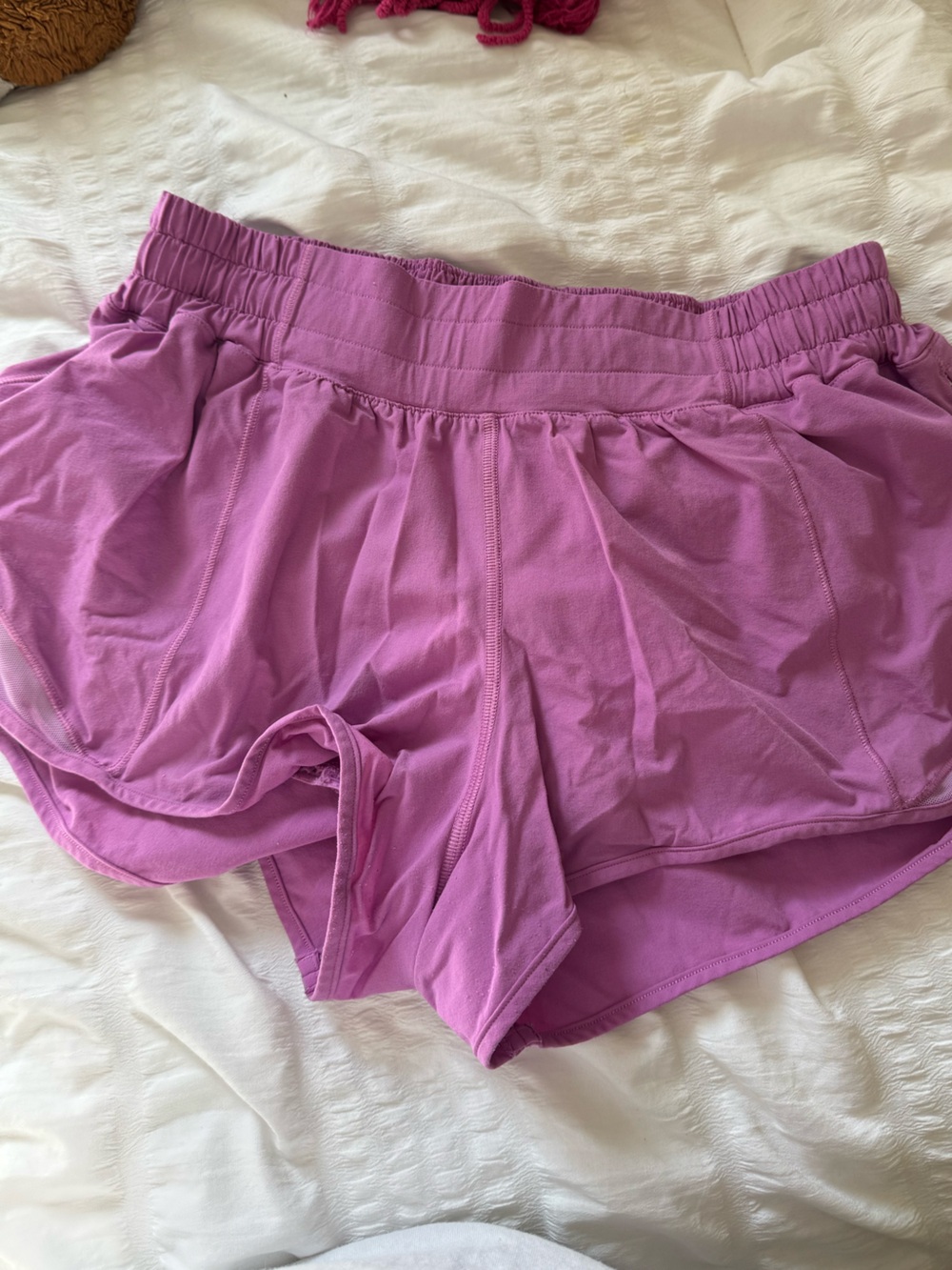 Hotty Hot Low Rise Magenta Lululemon Shorts